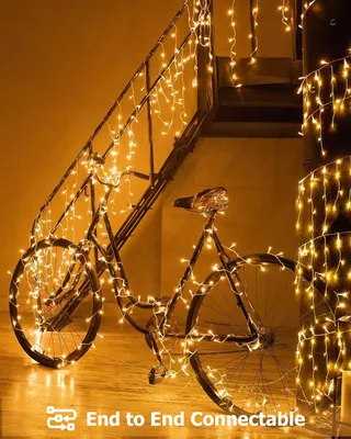 BOWFAR Lichtketting Buiten 15m 600LED Kerstverlichting Balkon — miniatuur 5