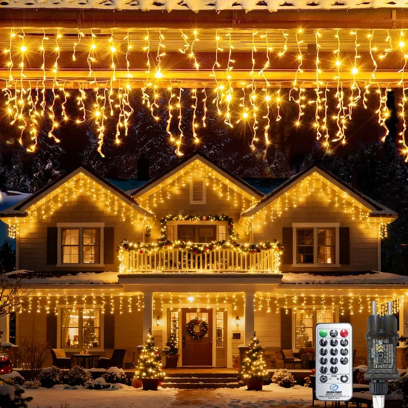 BOWFAR Lichtketting Buiten 15m 600LED Kerstverlichting Balkon — foto 1