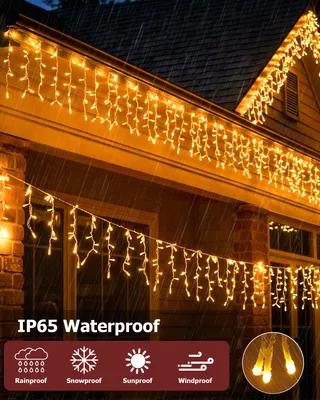 BOWFAR Lichtketting Buiten 15m 600LED Kerstverlichting Balkon — miniatuur 4