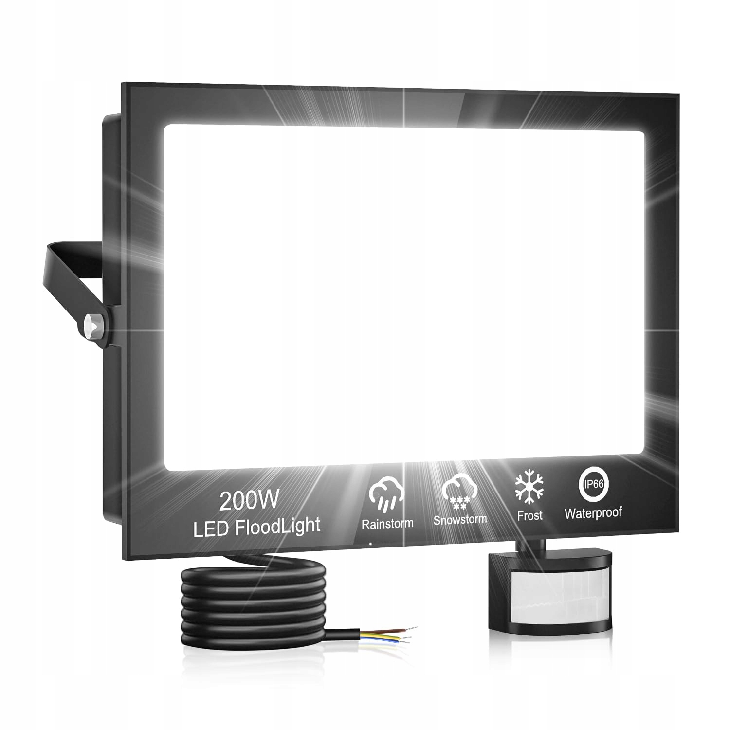 LED Schijnwerper 200W Bewegingssensor IP66 20000LM