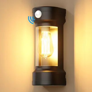 BENMA Moderne Buitenwandlamp E27 IP65 Zwart Incl Lamp