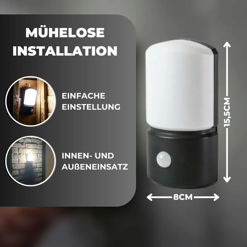 FESTIVE LIGHTS Buitenwandlamp LED Bewegingssensor Batterij IP44 — foto 5