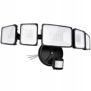 ONFORU 5 Koppen LED Schijnwerper 55W Bewegingsmelder 4500LM IP65