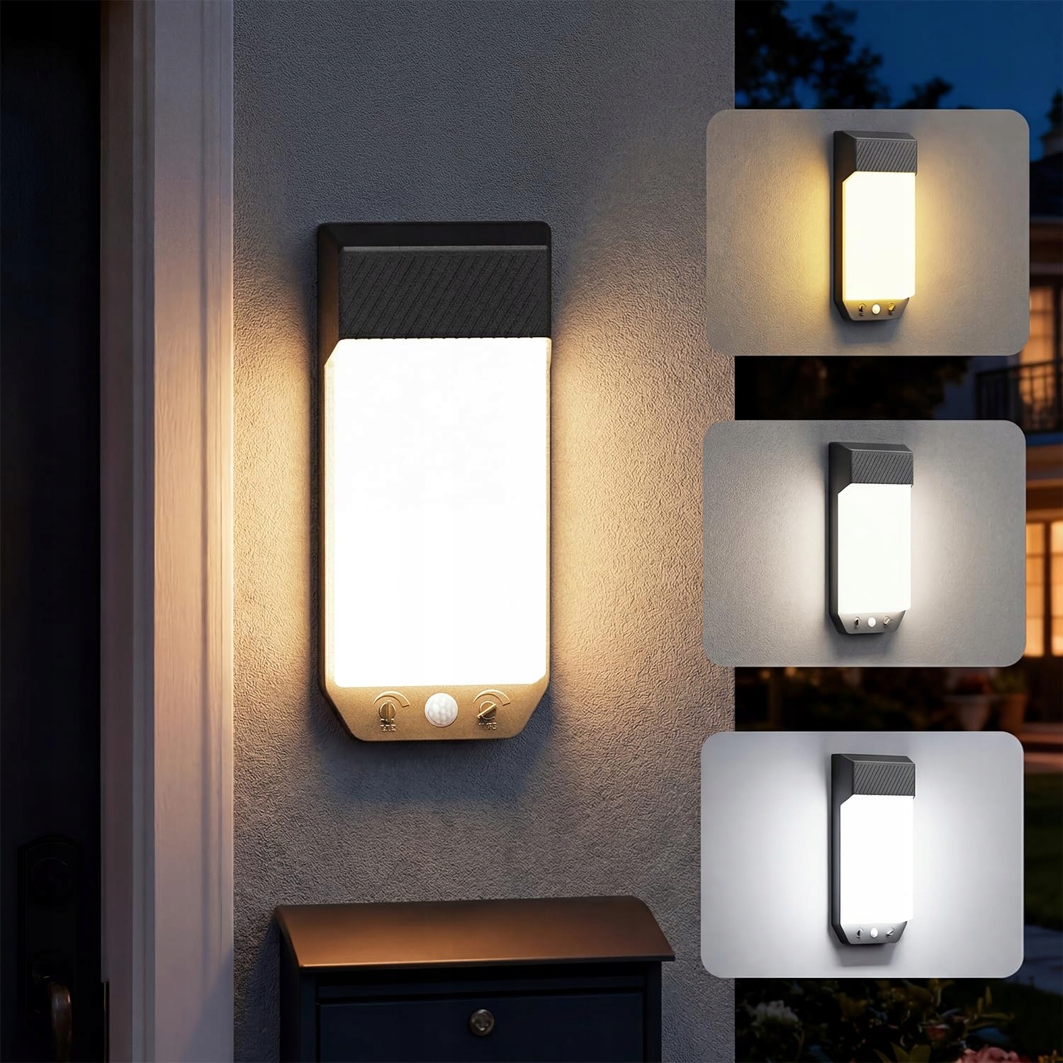 VIGHEP LED Schijnwerper 16W Bewegingsmelder IP65 Tuin Garage