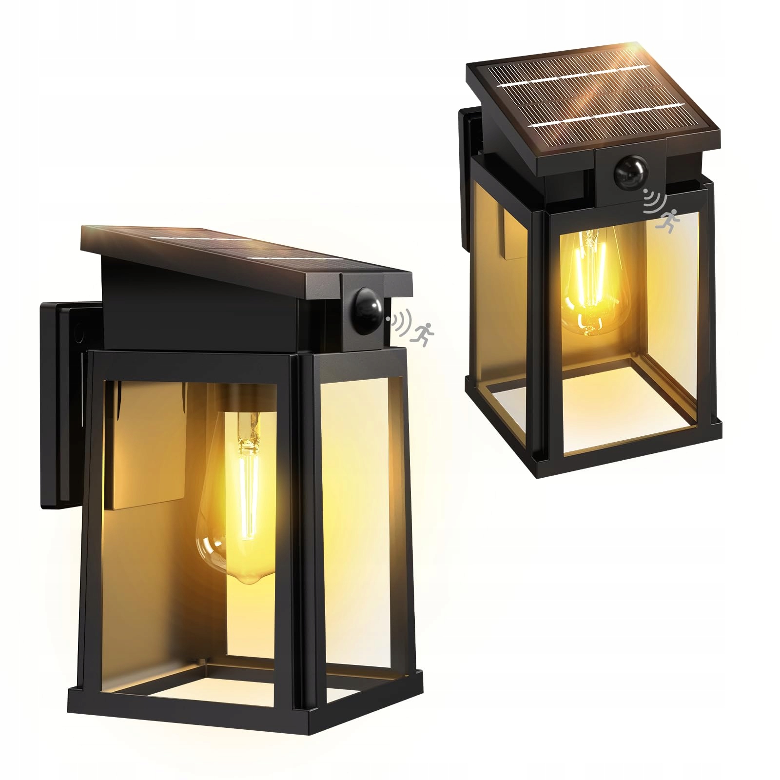 GOODEA Solar Buitenlamp Bewegingsmelder 2500mAh IP65 2 Stuks