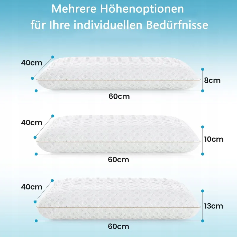 BEDSTORY Ergonomisch Gel Memory Foam Kussen 60x40 10cm — foto 7