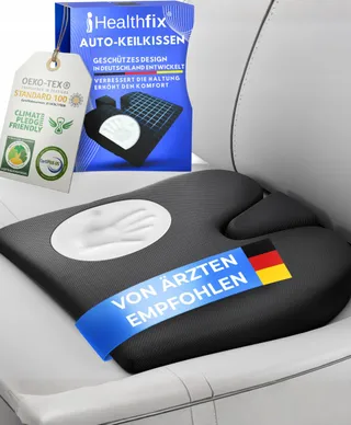 HEALTHFIX Orthopedisch Autokussen Memory Foam Ergonomisch