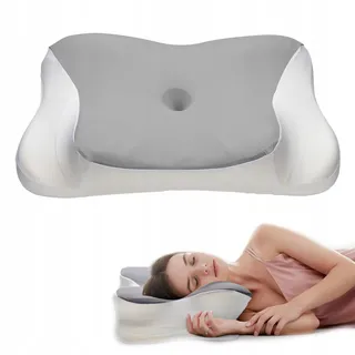 JOCOIOT Ergonomisch Nekkussen Memory Foam Nek Schouder Grijs