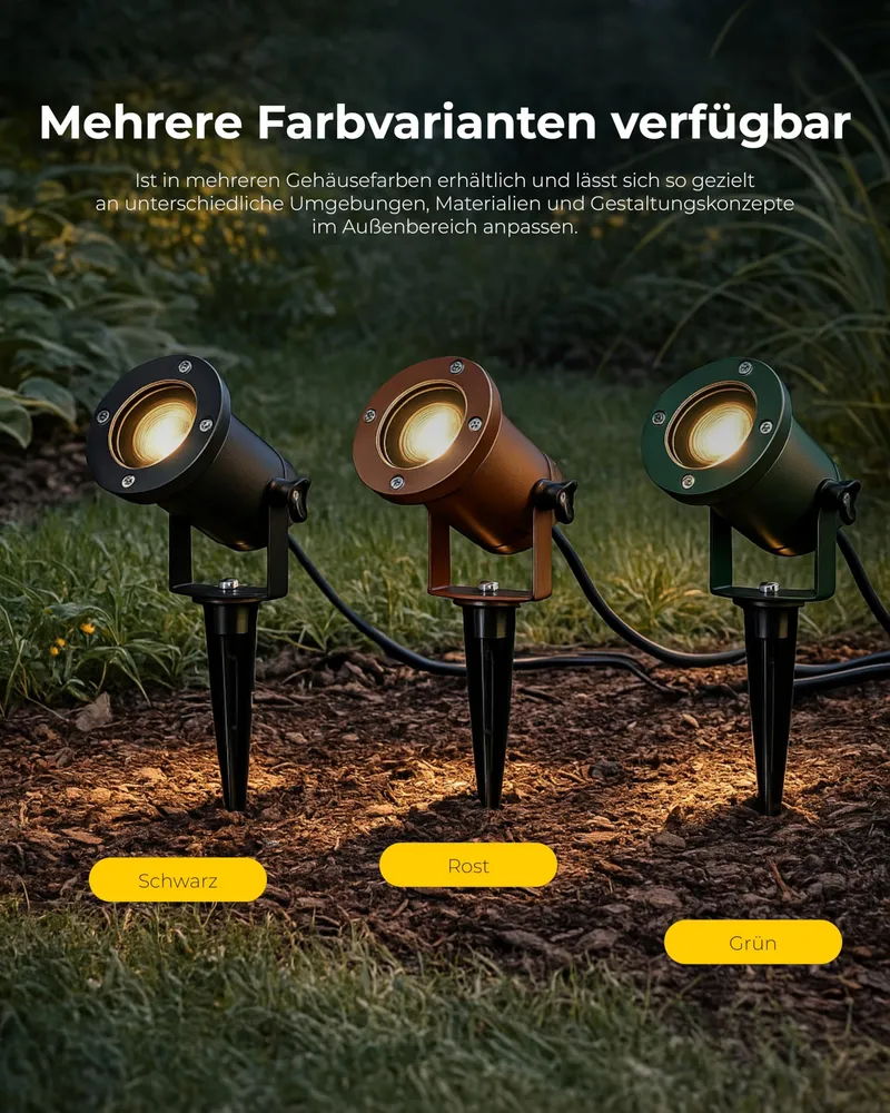 SLV NAUTILUS XL Set 2 Buitenlamp Tuin Terras IP65 GU10 Zwart — foto 5