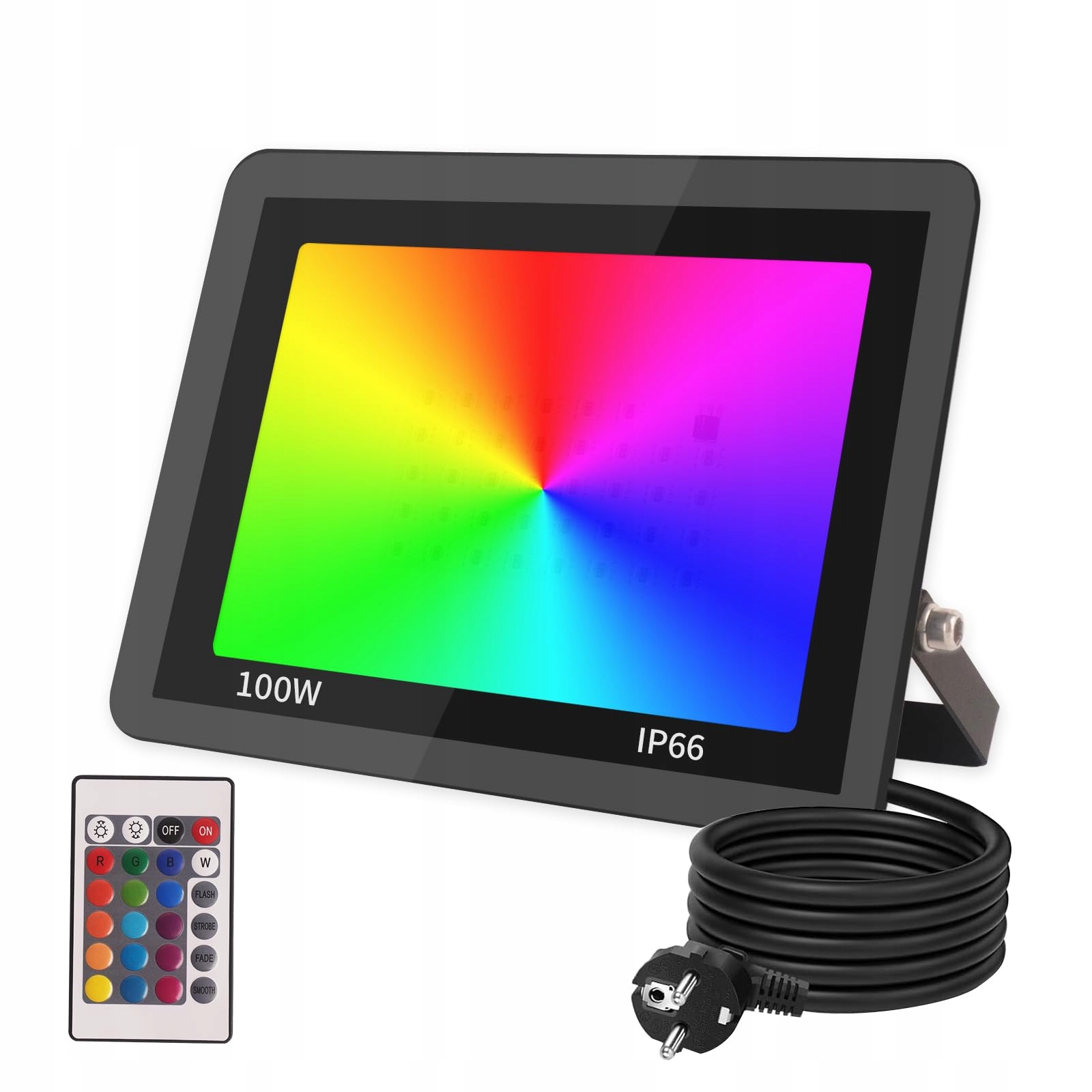 JBDUSN RGB LED Schijnwerper 100W 16 Kleuren IP66 Tuin