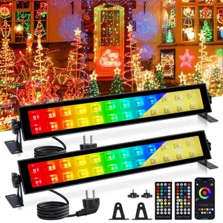 VAYALT RGB LED Schijnwerper 2 Stuks 48W Bluetooth IP66
