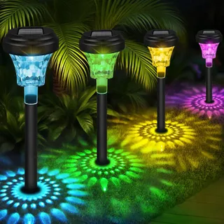 AKYNITE Zonnelamp RGB IP65 Waterdicht LED Tuin Paden