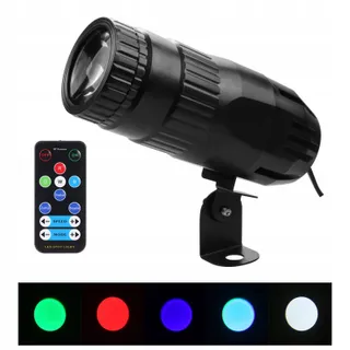 LIXADA Mini LED Pinspot RGBW Afstandsbediening DJ