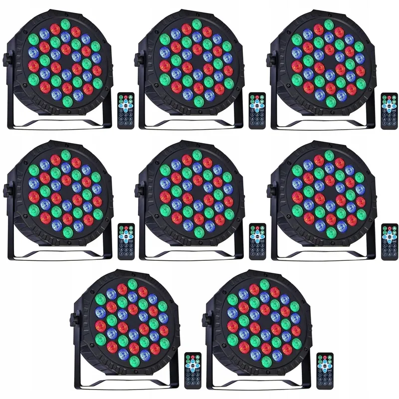 ZHENNBY Par Podiumlicht 36 LED RGB DMX Afstandsbediening 8 Stuks — foto 1