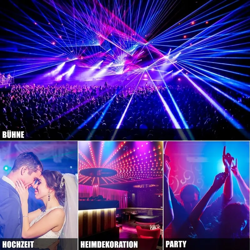 ZHENNBY Par Podiumlicht 36 LED RGB DMX Afstandsbediening 8 Stuks — foto 7