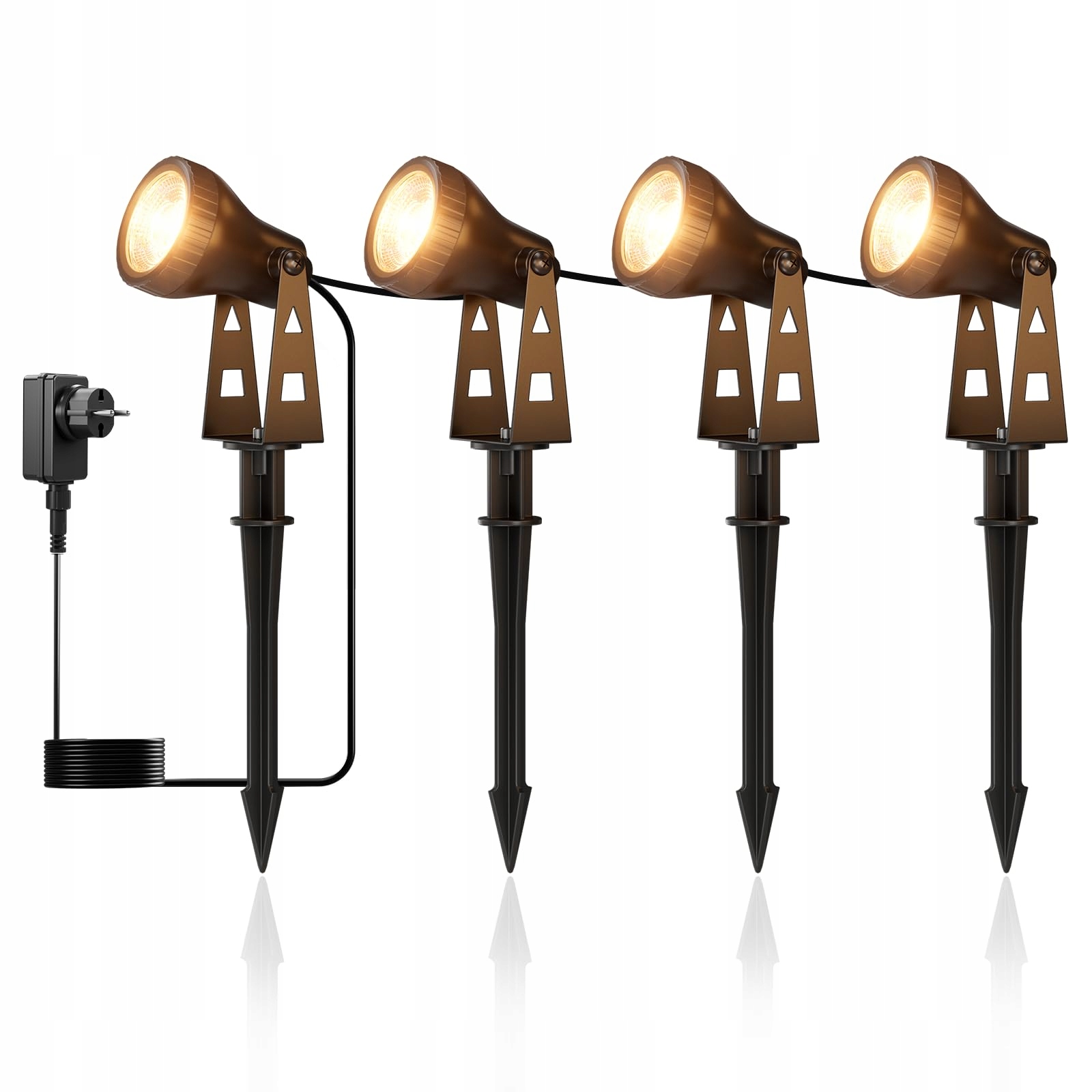 ZOTOYI IP68 LED Tuinspots 14m 4-in-1 3100K Waterdicht