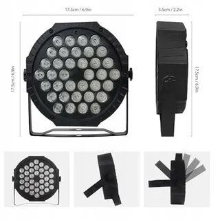 LED Par Schijnwerper 36 LED 72W RGB DMX512 Afstandsbediening — miniatuur 6