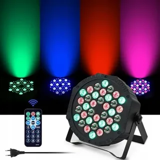 LED Par Schijnwerper 36 LED 72W RGB DMX512 Afstandsbediening