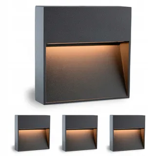 SSC-LUXON KEILA LED Wandlamp Antraciet IP54 Binnen Buiten