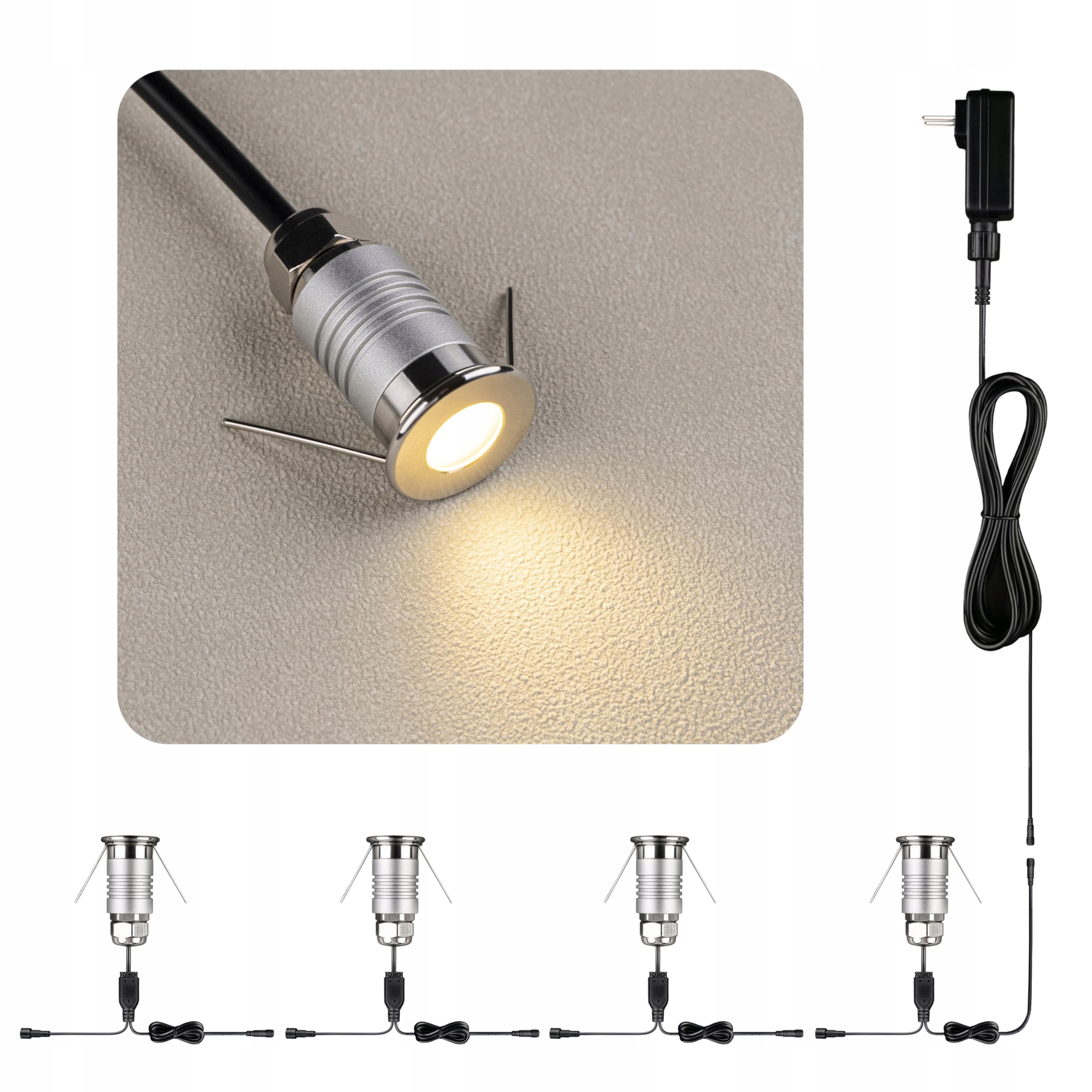 HHTUN 201 LED Grondspot 1W 12VDC Landschapsverlichting