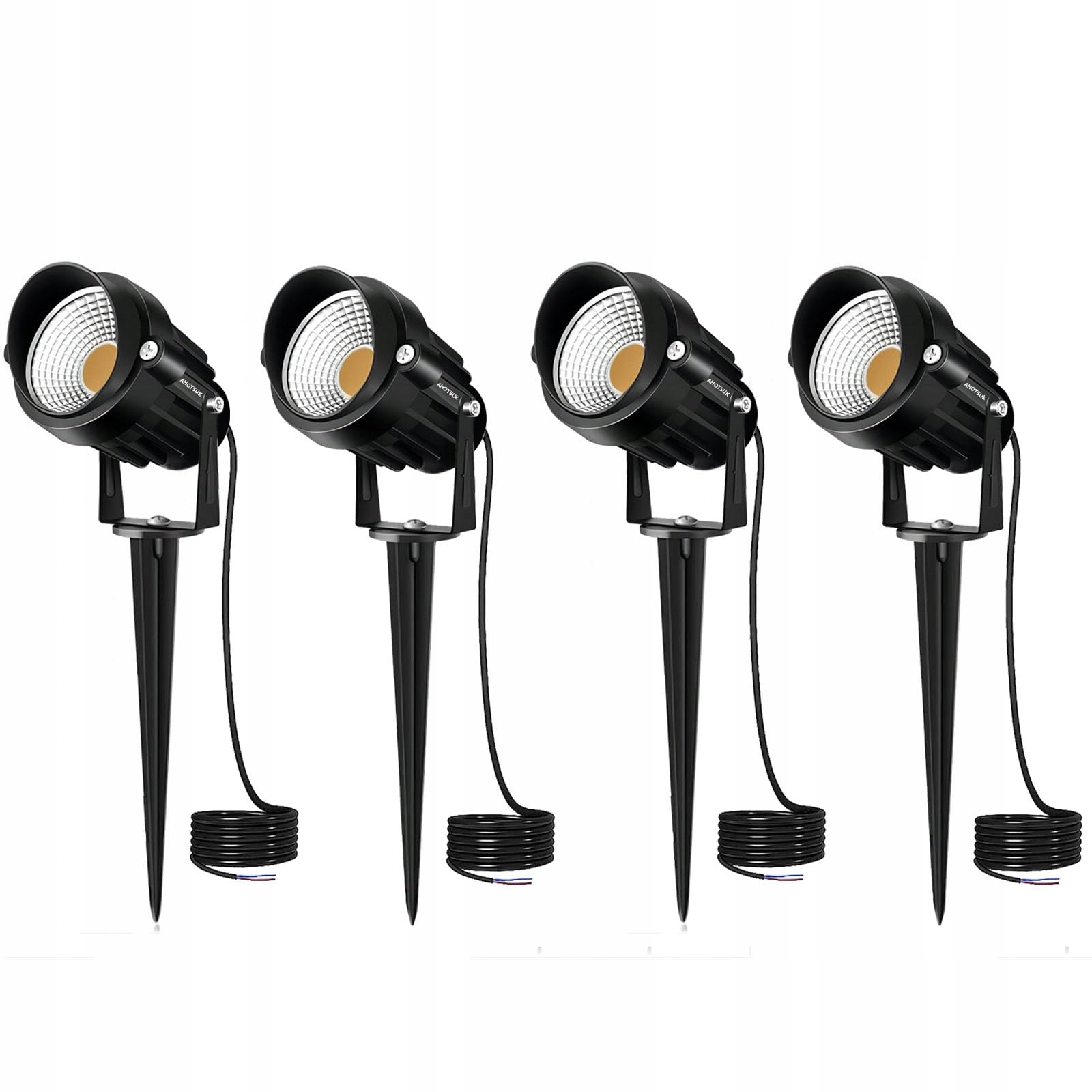 AHOTSUK LED Tuinverlichting 12V IP66 Waterdicht Warmwit 4 Stuks