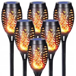 QEDERTEK Zonnelamp 12 LED Vlameffect IP65 Waterdicht
