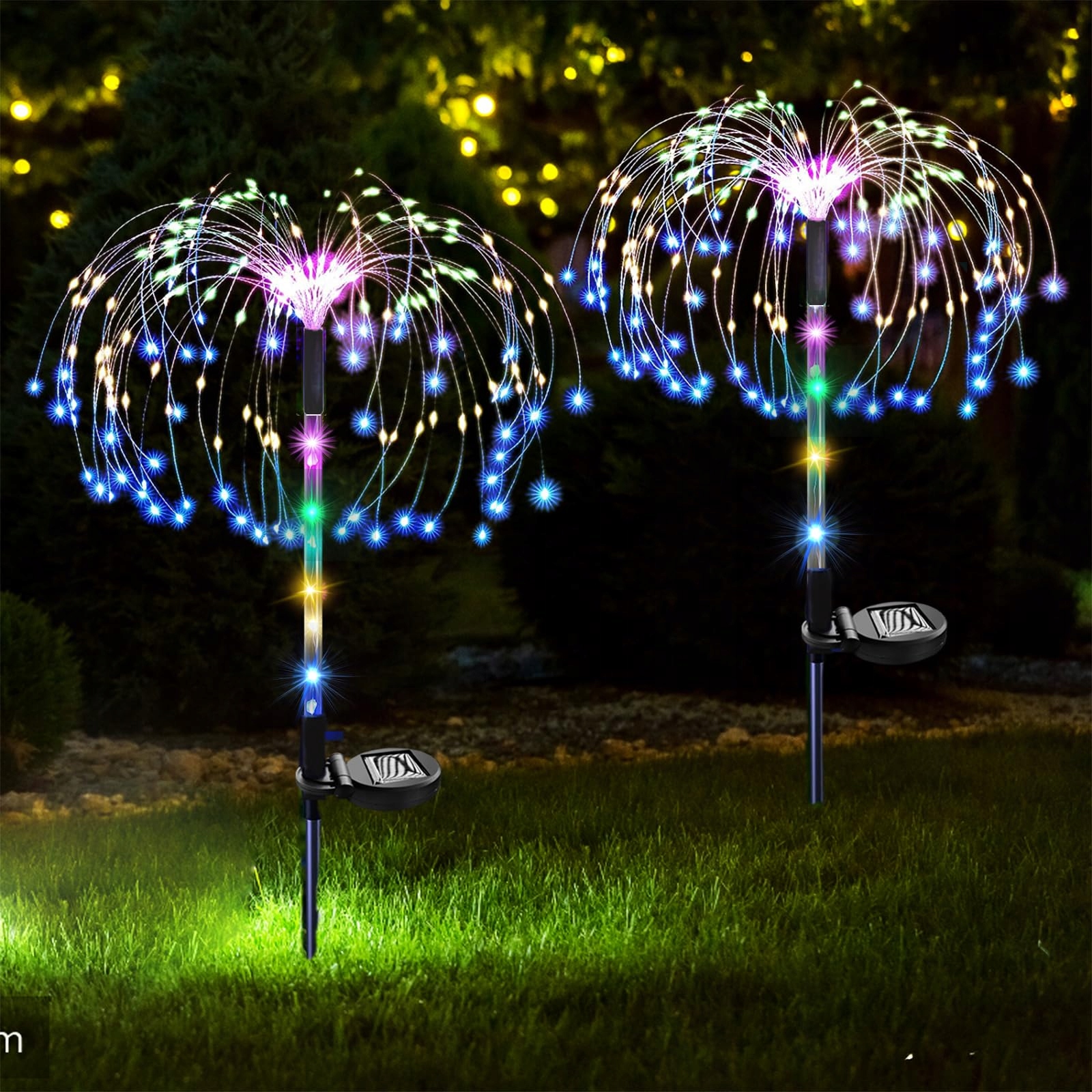 XRR Zonnelamp Vuurwerk 2 Stuks 120 LED 7 Kleuren