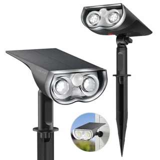 LINKIND StarRay Solar Tuinlamp Bewegingsmelder IP67 1000lm 2 Stuks