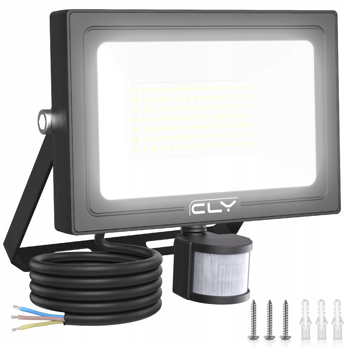 CLY LED Schijnwerper Bewegingsmelder 80W 7520LM IP66