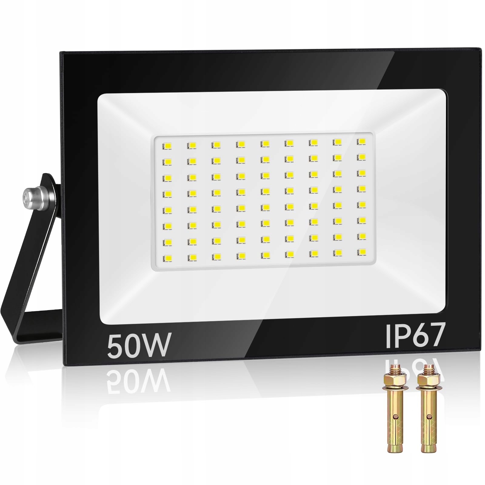 KAKASHOME LED Schijnwerper 50W Super Fel 5000LM 7000K IP67