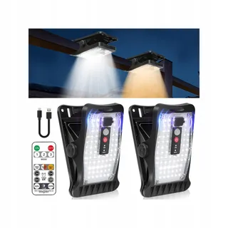 VOPHICHO Zonnelamp Bewegingsmelder 2 Stuks 70 LED USB