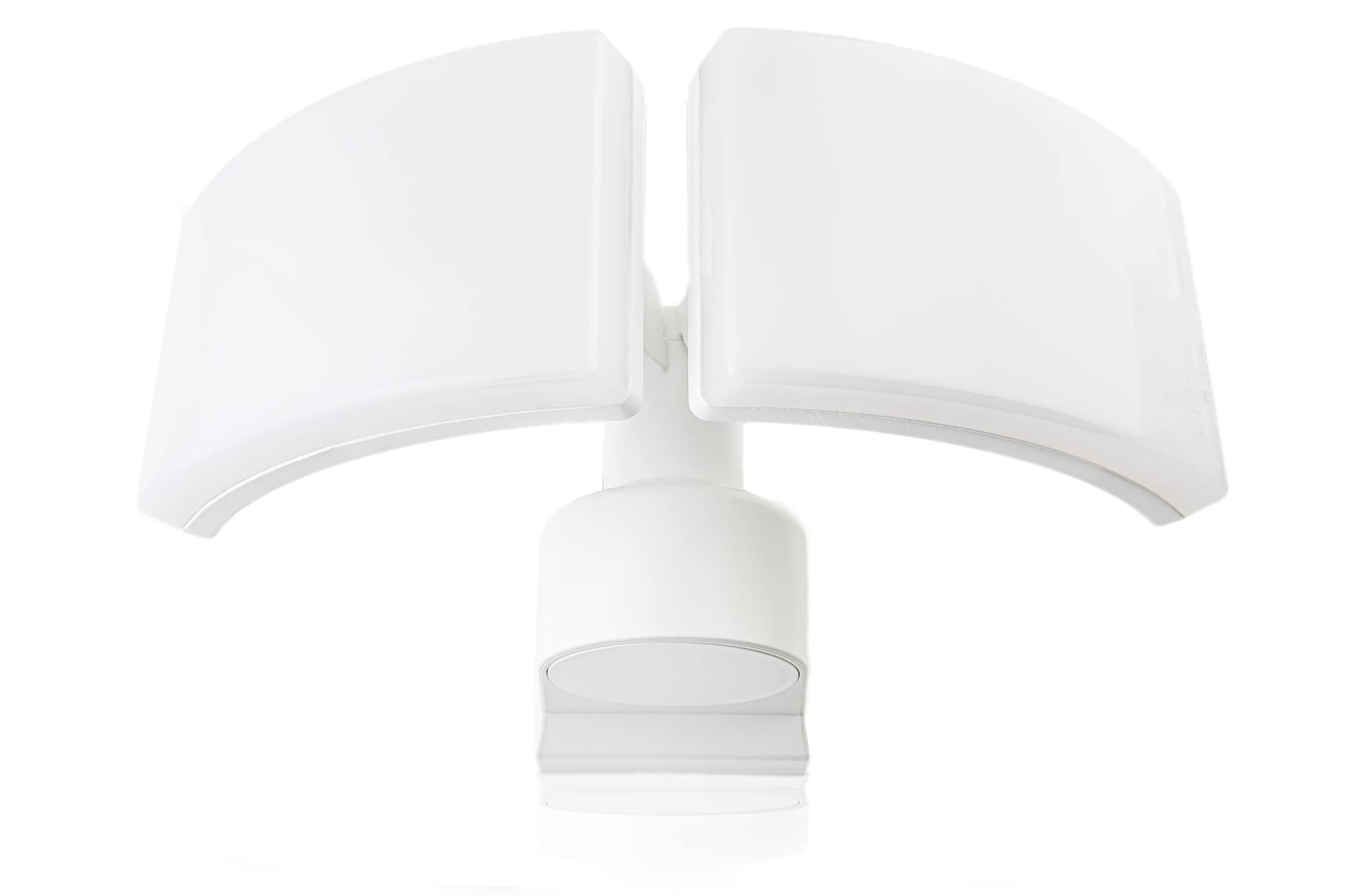 HUBER LED Schijnwerper 2x20W 4400lm Wand- Hoekmontage IP65 Wit