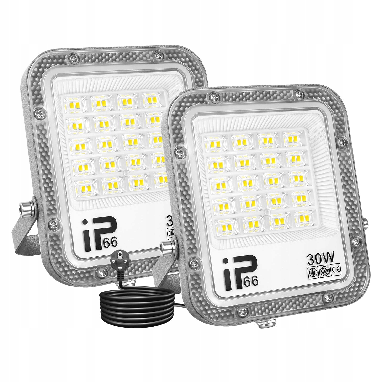 WILLPOWER 2x LED Schijnwerper 30W 3000LM 6000K IP66