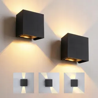 KICAAO LED Wandlamp Set 2 Verstelbaar 6W 3000K