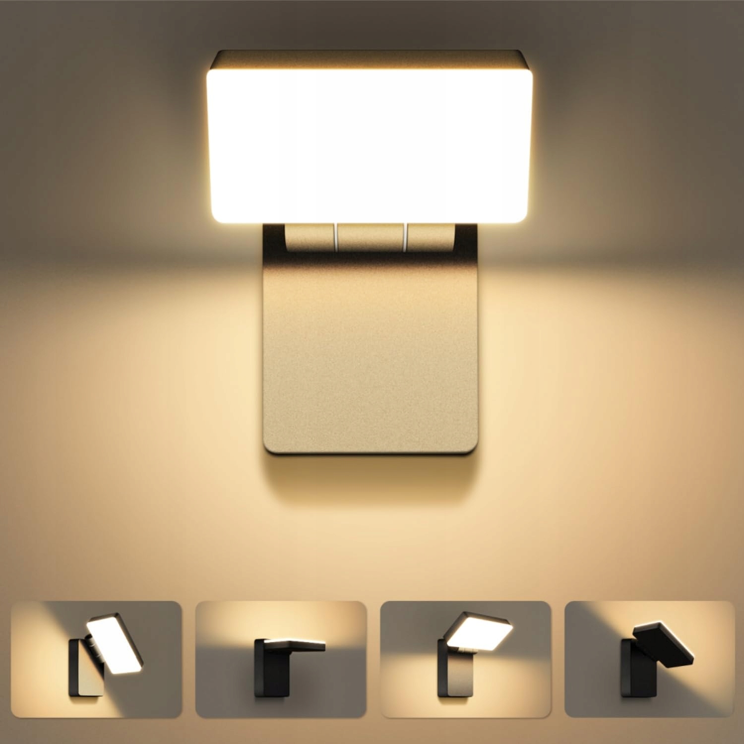 KINGWEN LED Buitenwandlamp 40W IP65 Zwart Draaibaar