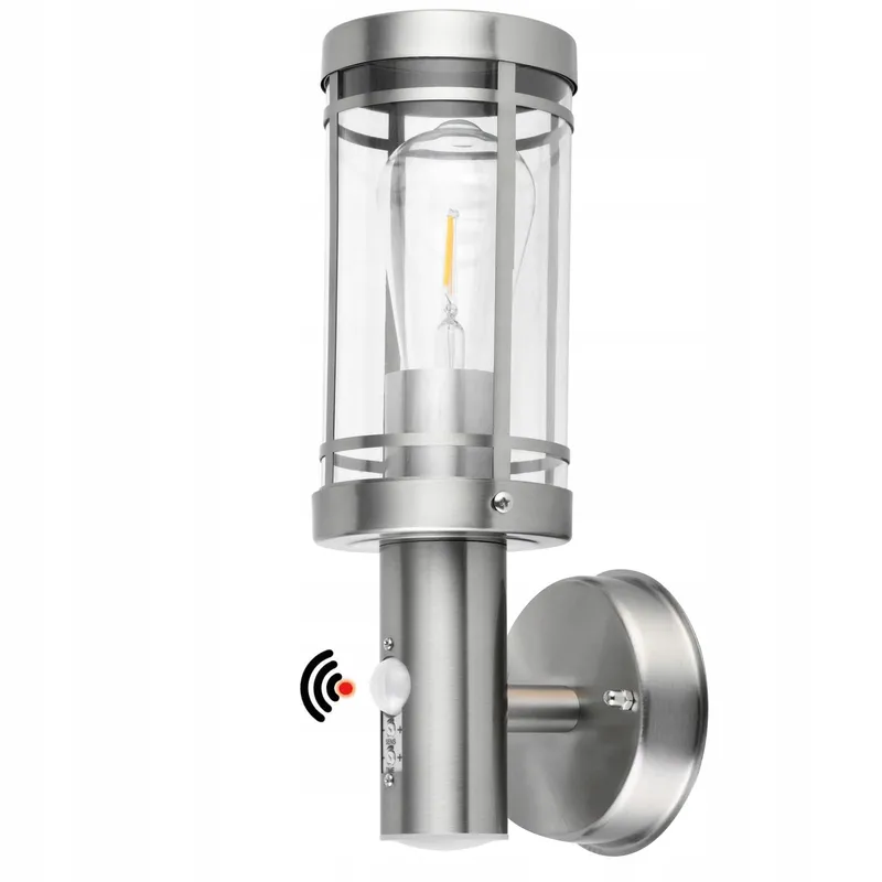 QFZWJ Buitenlamp Bewegingsmelder RVS IP44 E27 — foto 1