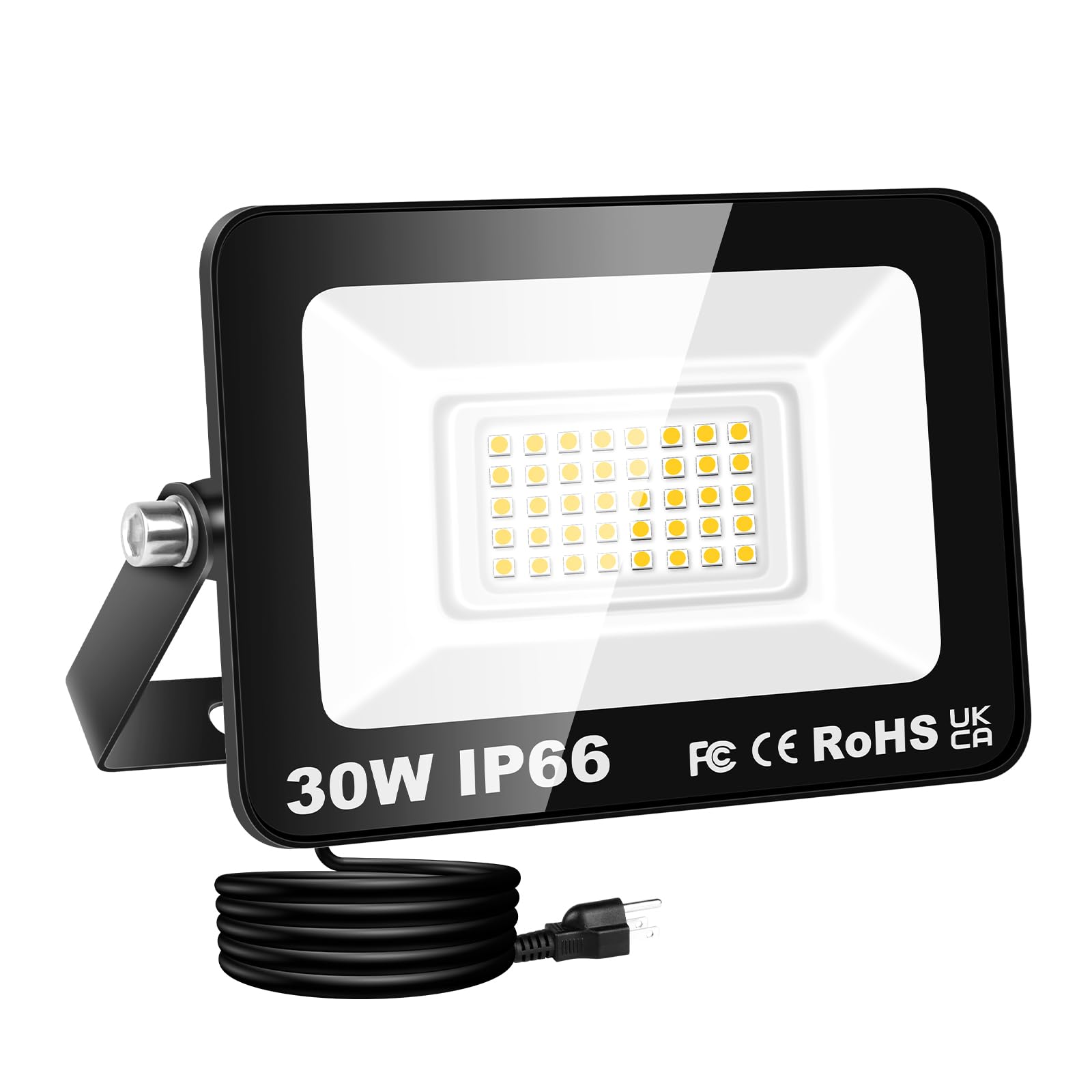 WILLPOWER LED Schijnwerper 30W 3000LM 3000K IP66