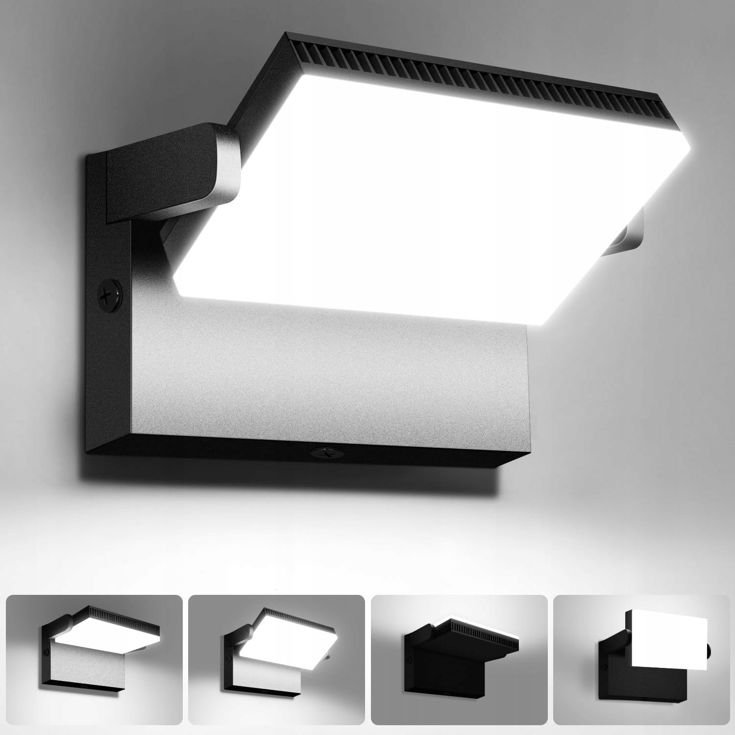 KINGWEN Buitenwandlamp 120W 6000K IP65 Zwart