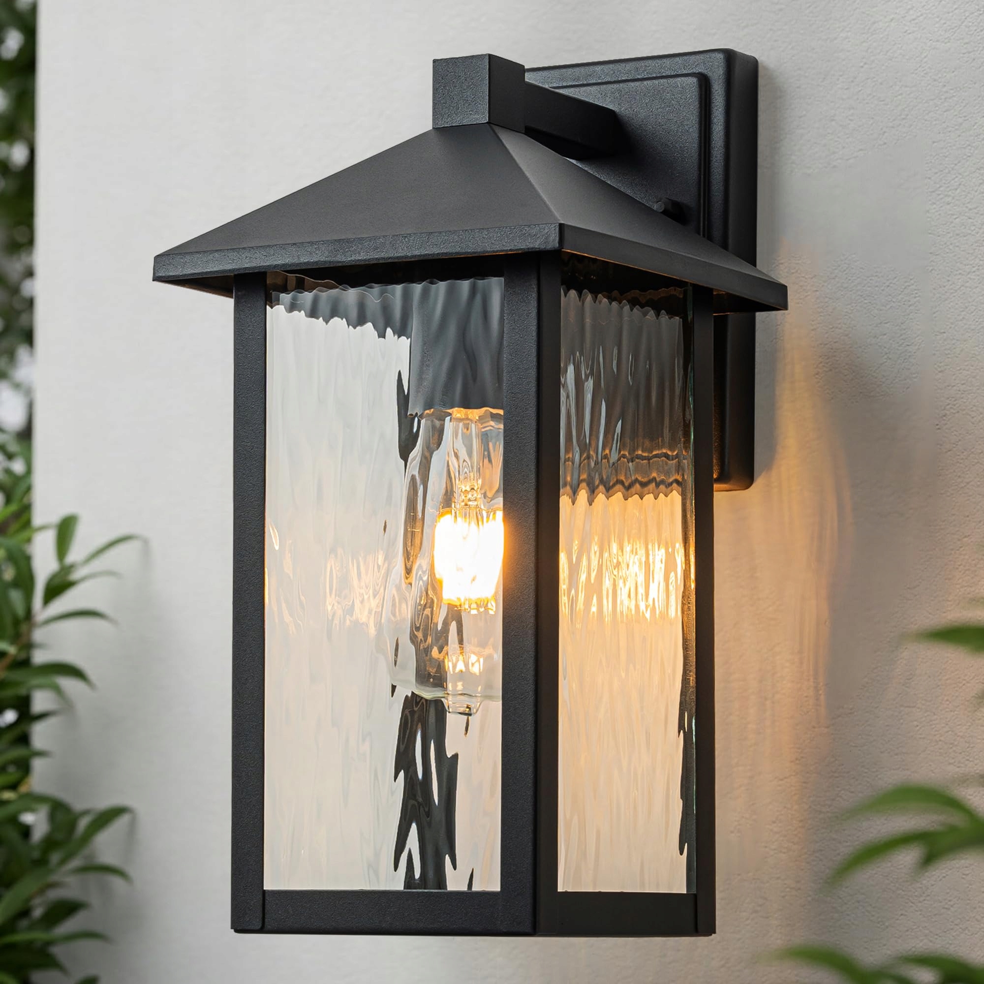 FTL Moderne Buitenwandlamp E27 Zwart IP44