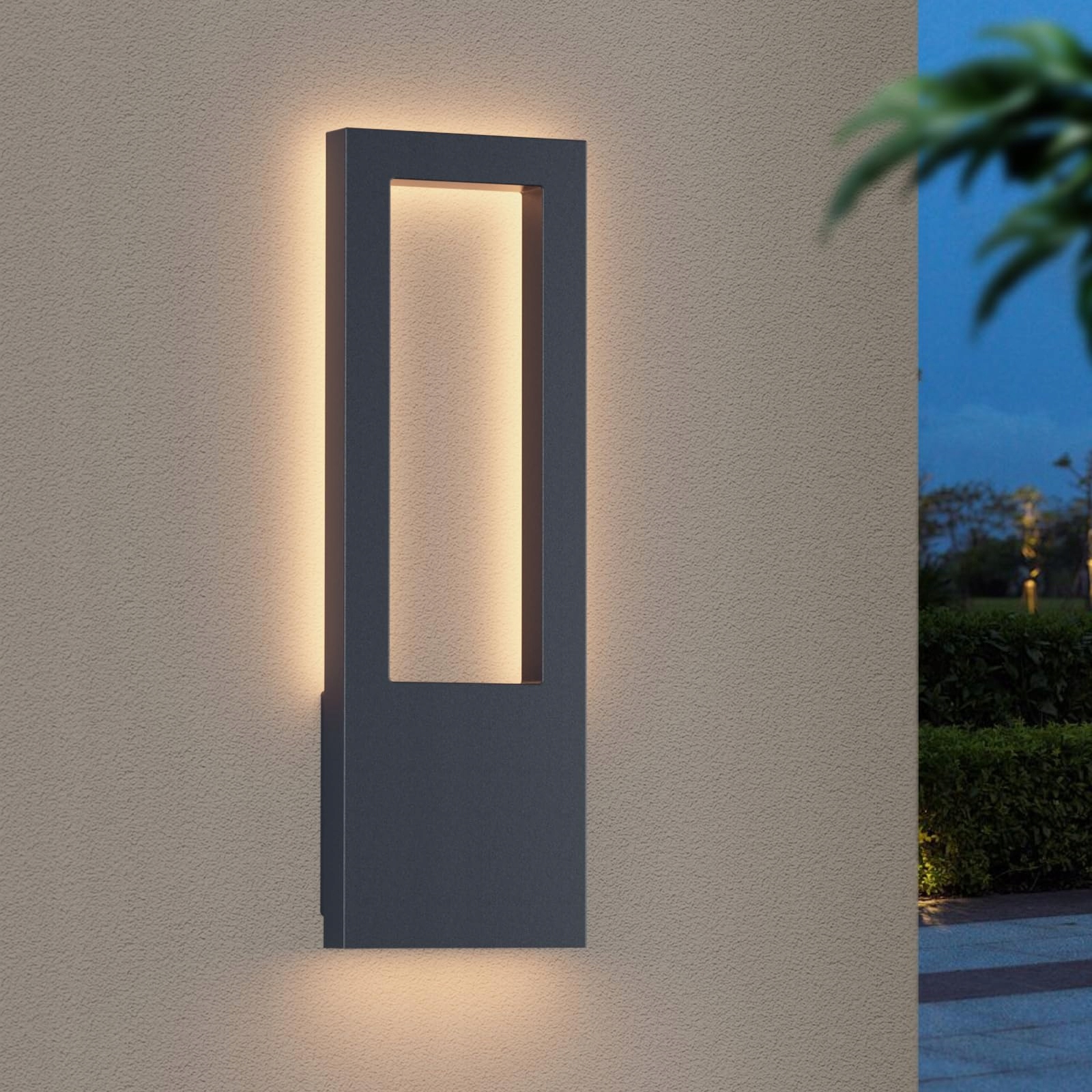 AIPSUN LED Buitenwandlamp 30W IP65 Warmwit Aluminium