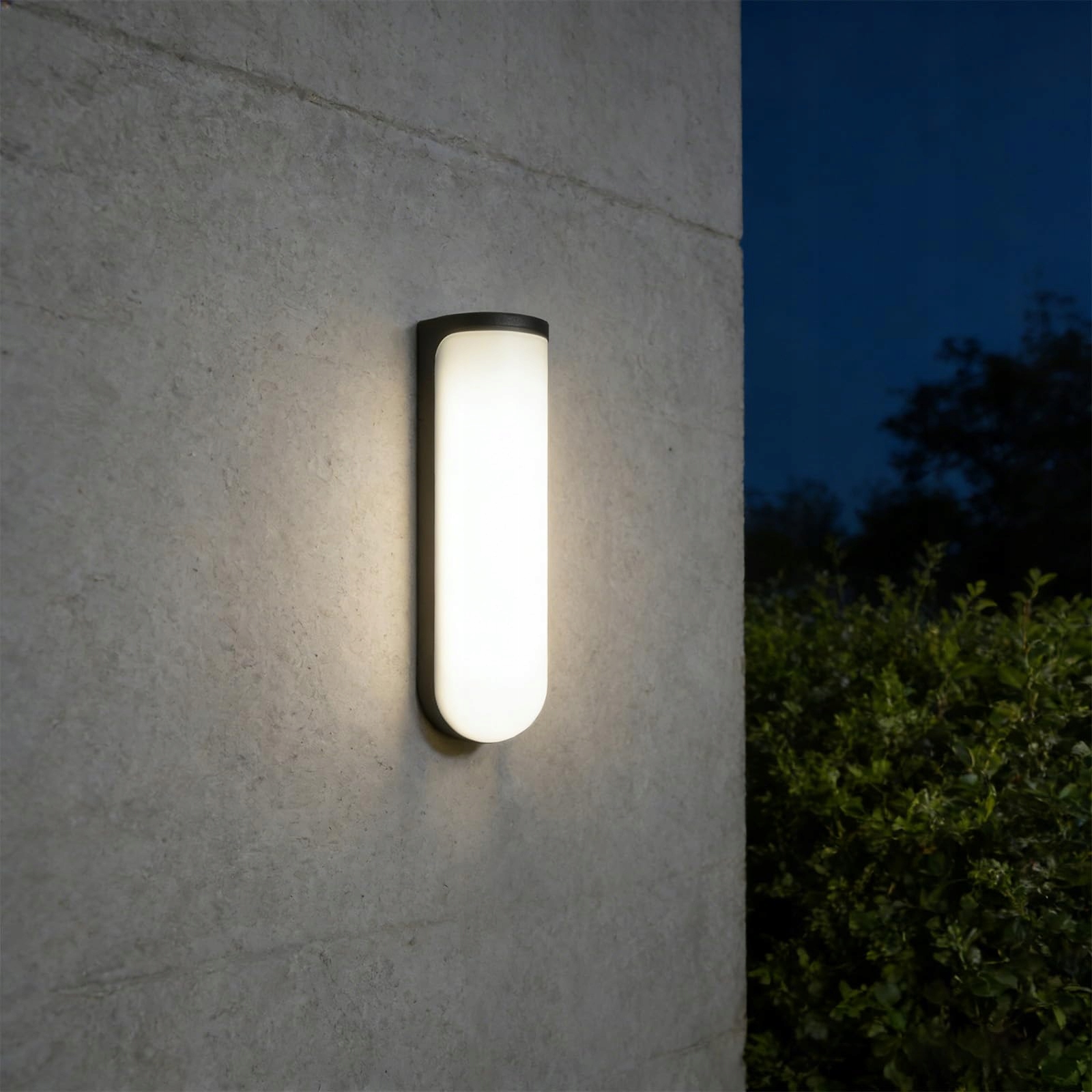 MULANDI LED Buitenwandlamp IP54 4000K 30cm Aluminium