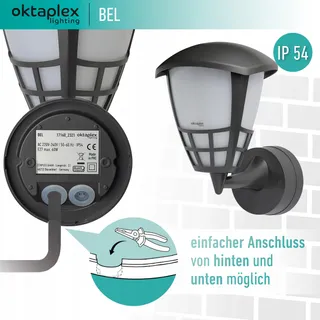 OKTAPLEX BEL Buitenlamp Antraciet E27 IP54 230V — miniatuur 5