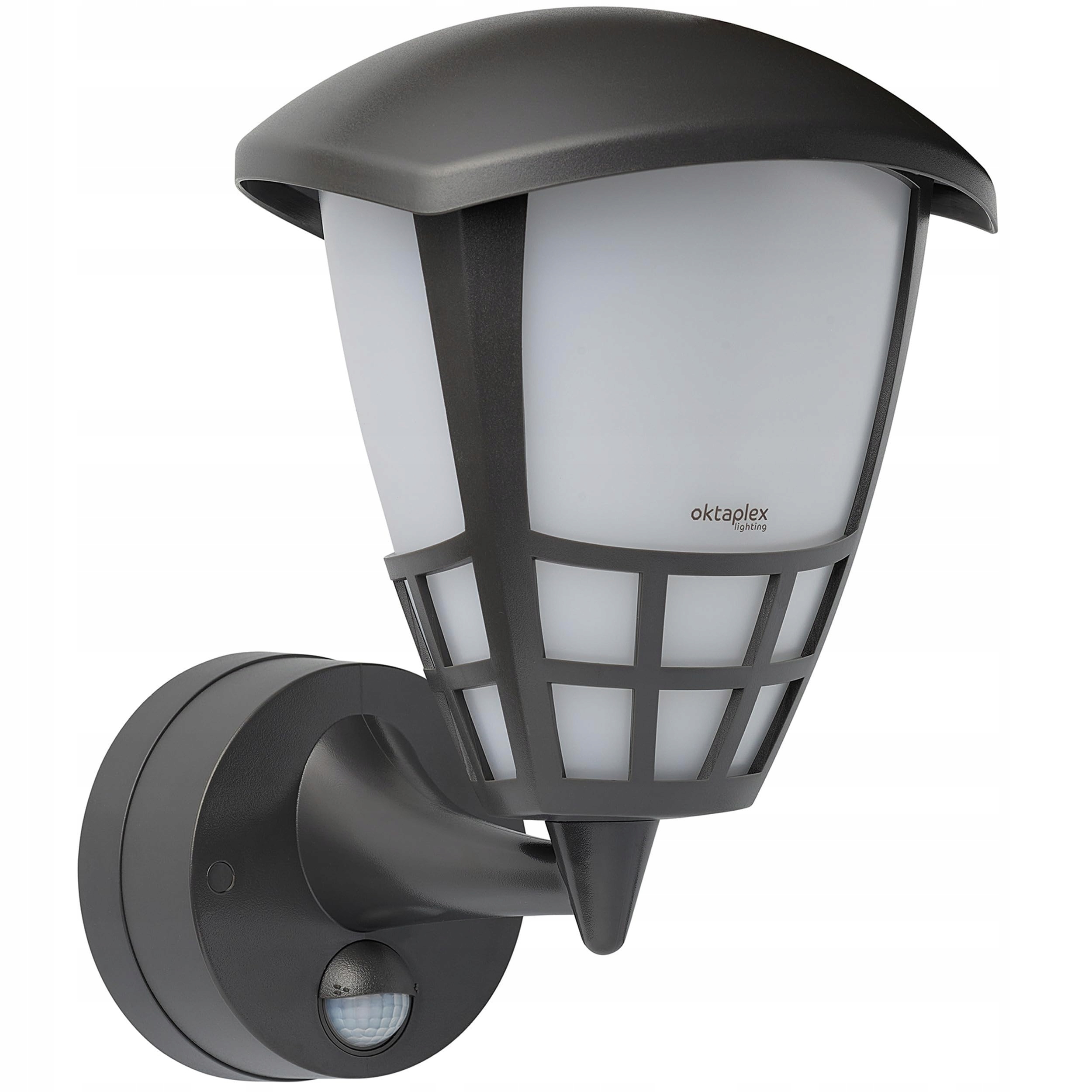 OKTAPLEX Bel Buitenlamp Bewegingsmelder Antraciet E27 IP54