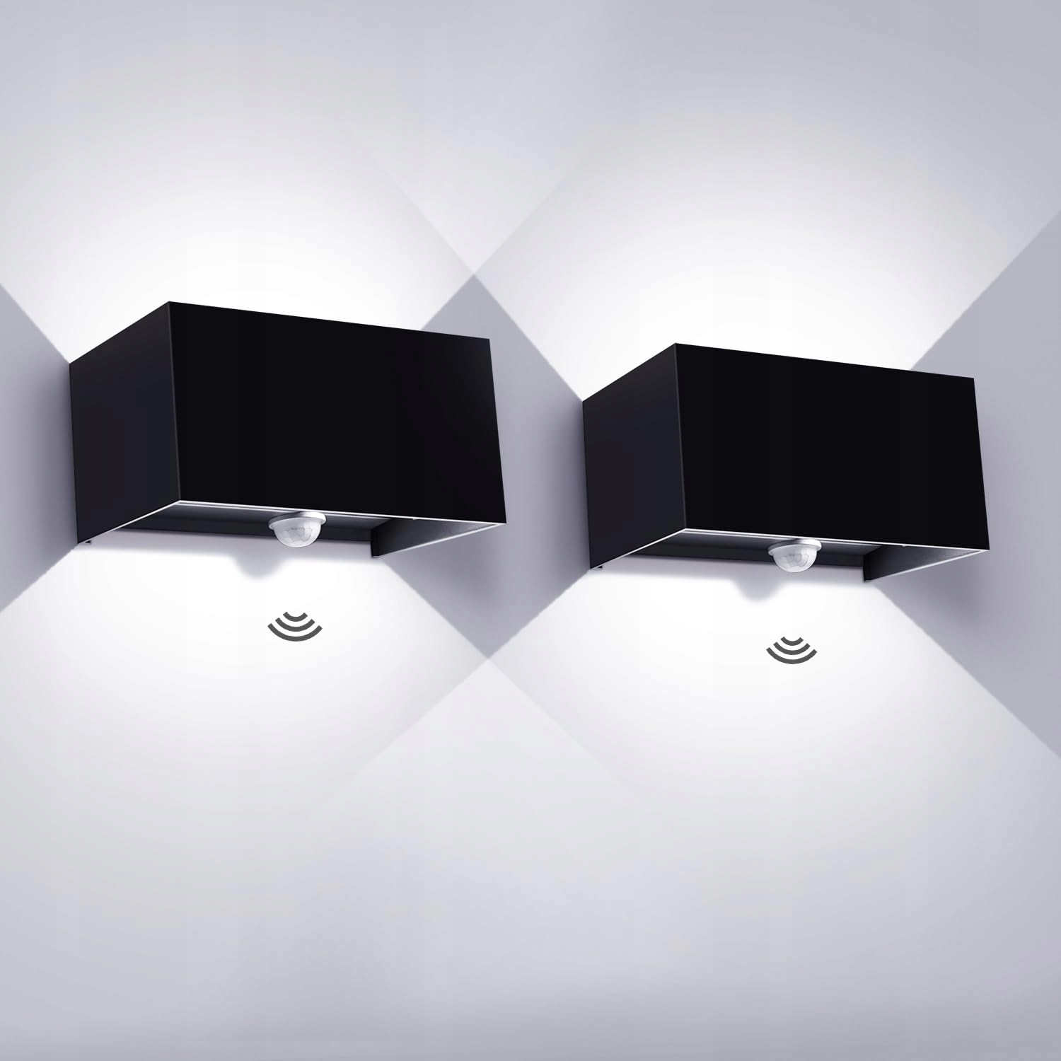 KINGWEI Wandlamp Binnen Buiten Bewegingsmelder 20W IP65 6000K