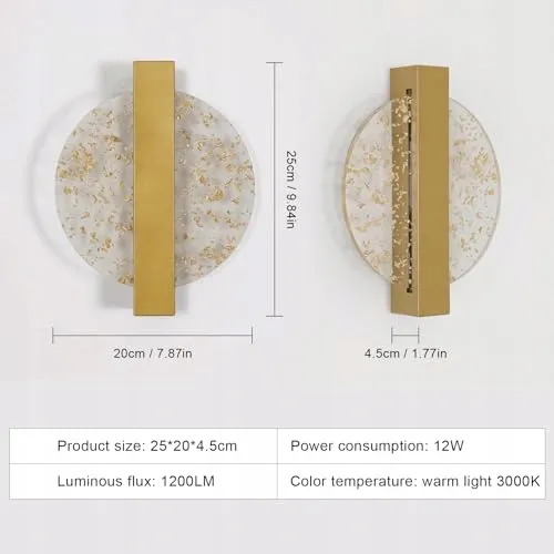 DELIPOP LED Wandlamp 12W 1150lm Warmwit — foto 4