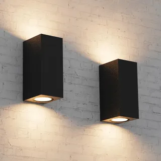 AIPSUN Moderne Buitenwandlamp GU10 IP65 Zwart