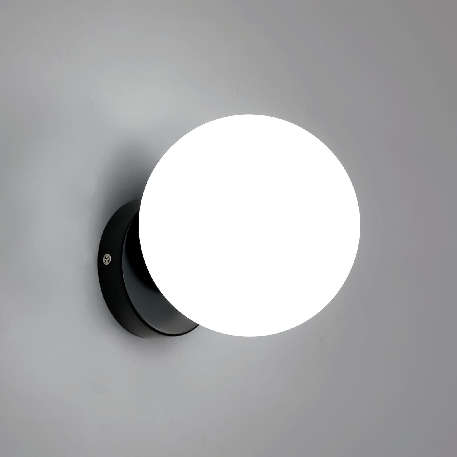 DAXGD Moderne Wandlamp Bol Zwart E27