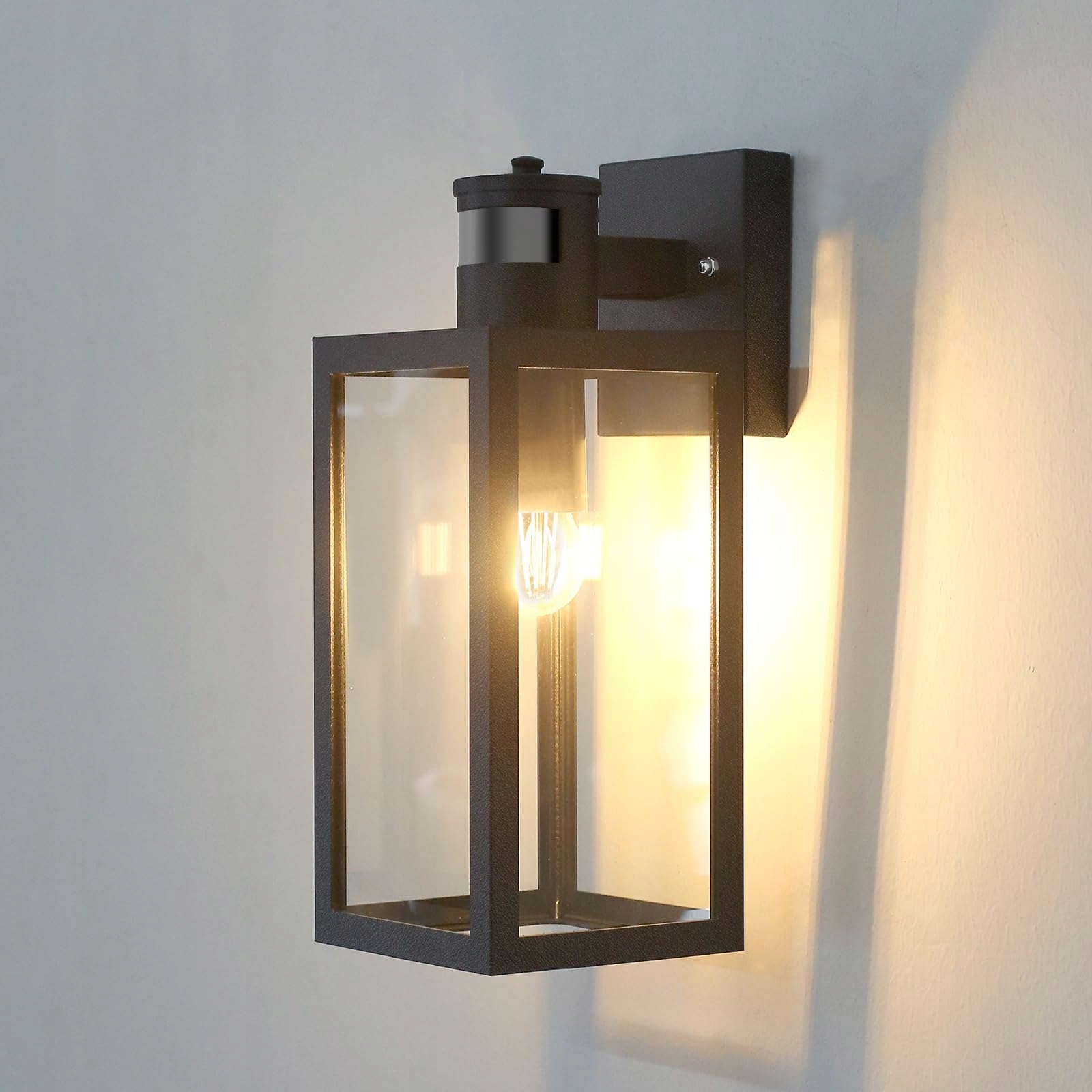 HLFVLITE Buitenlamp Zwart Bewegingsmelder IP54 E27 100W