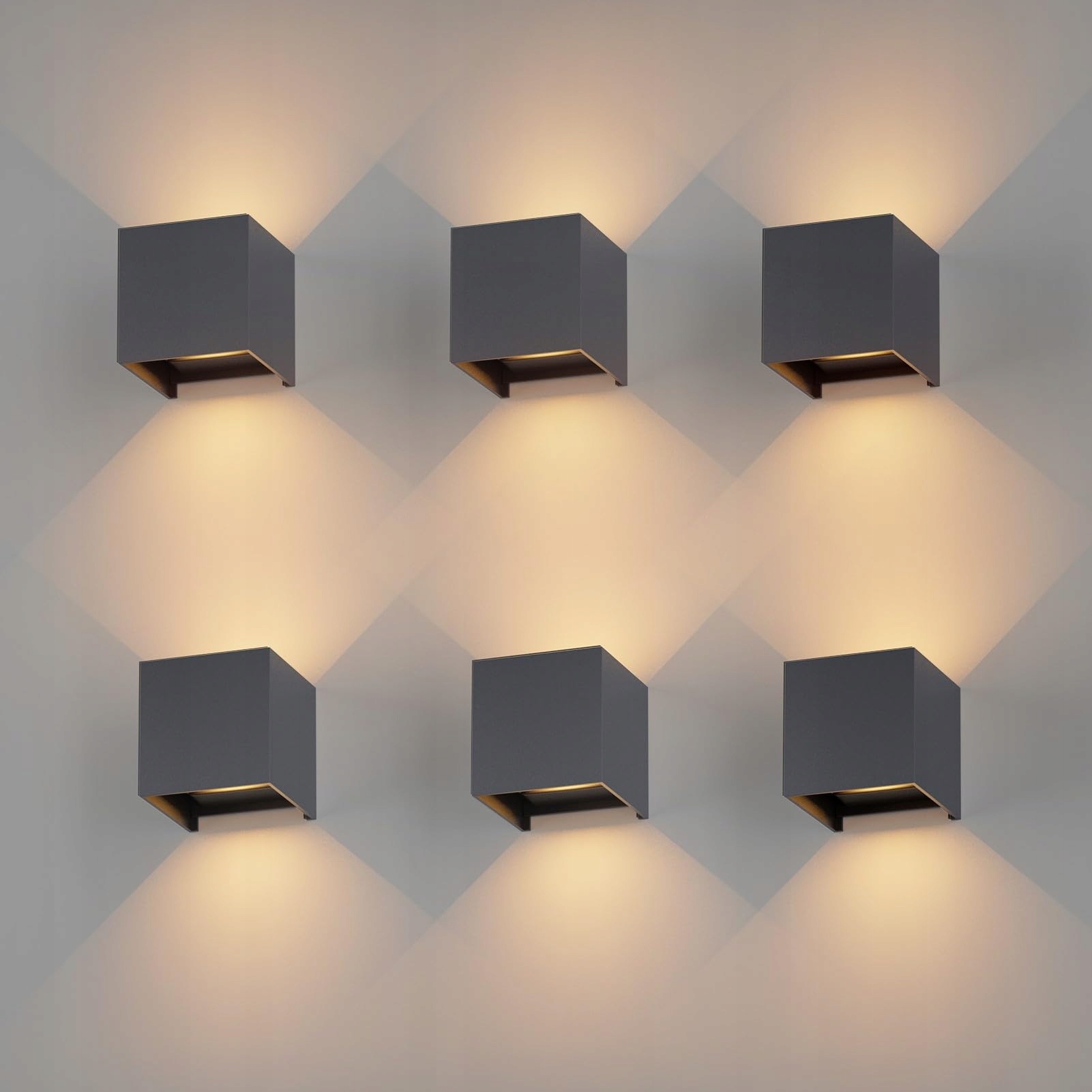 K-BRIGHT LED Wandlamp 12W IP65 Warmwit