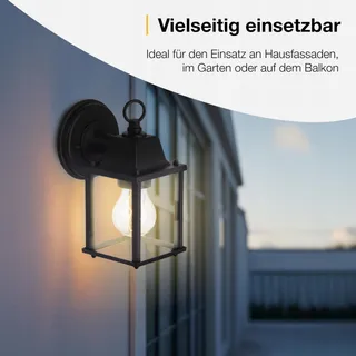 BRILLIANT Irvin Buitenwandlamp Zwart IP23 E27 LED — miniatuur 6